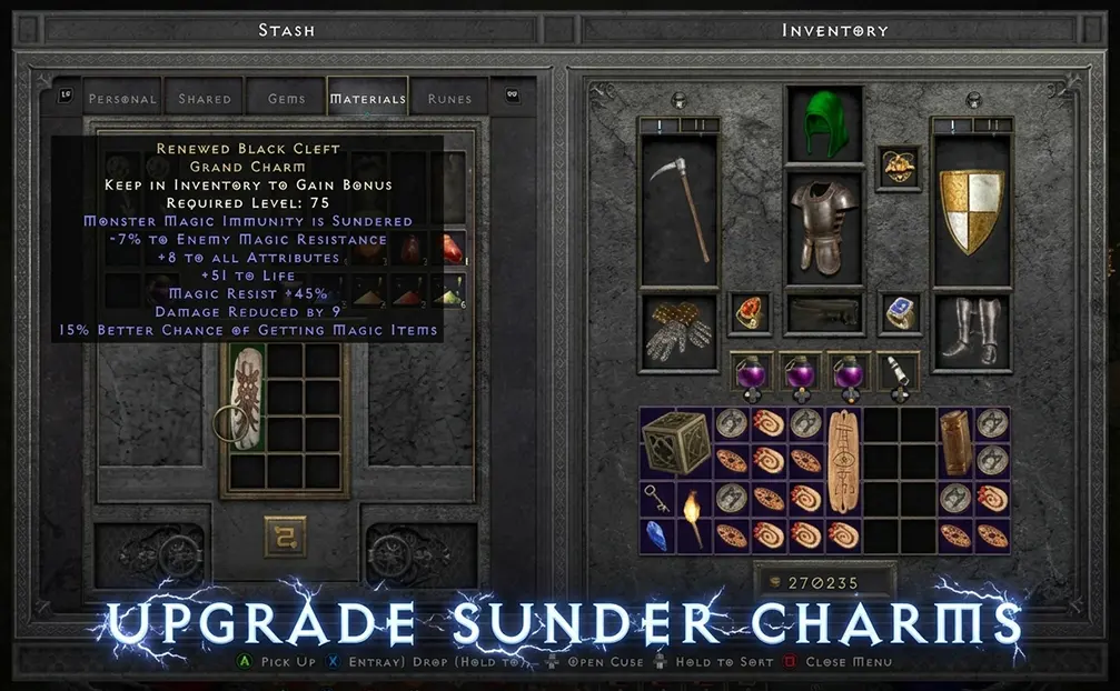 D2R S13 Sunder Charm Upgrade Guide