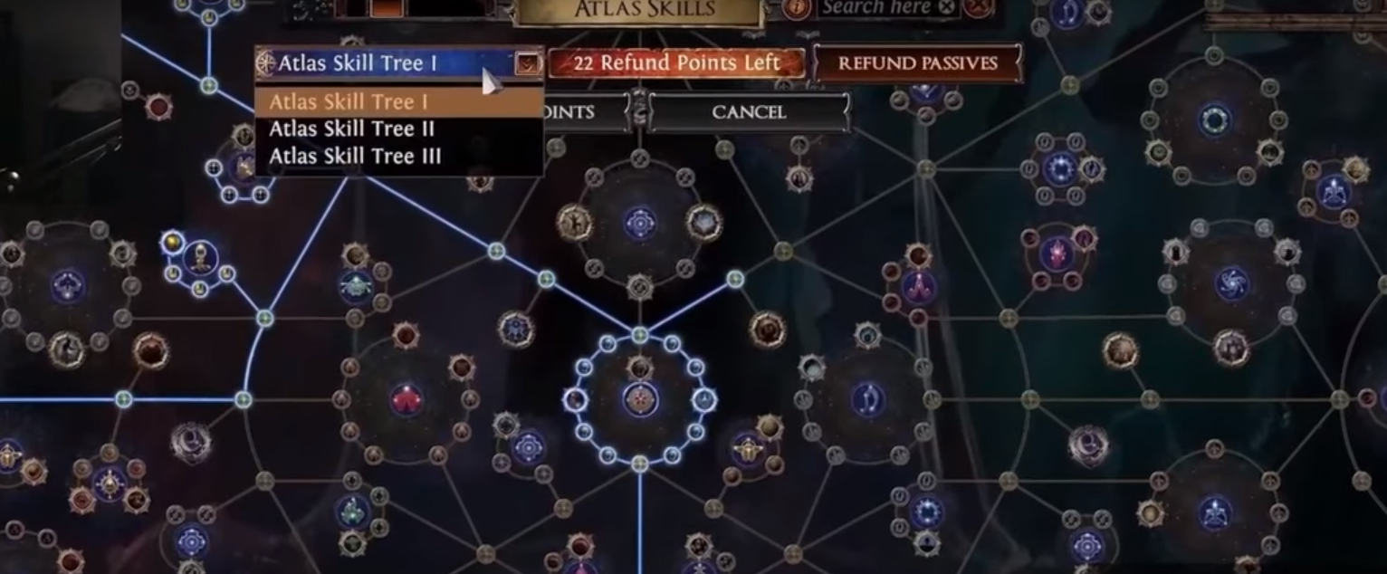 poe atlas skill tree