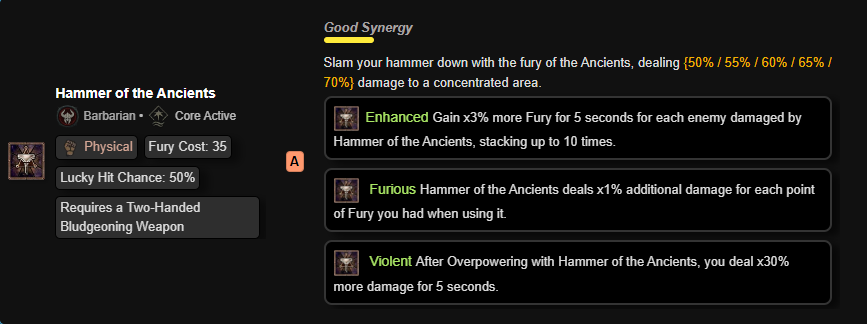 Hammer of the Ancients skill