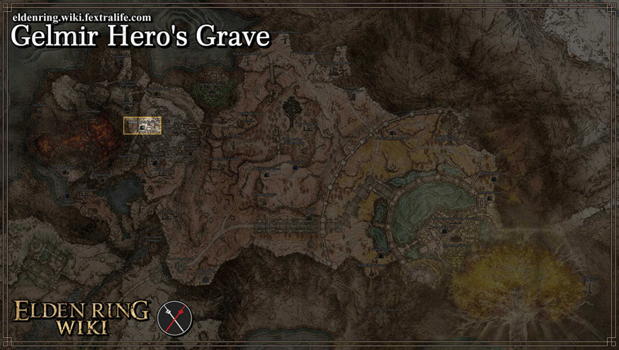 gelmir heroes grave location map