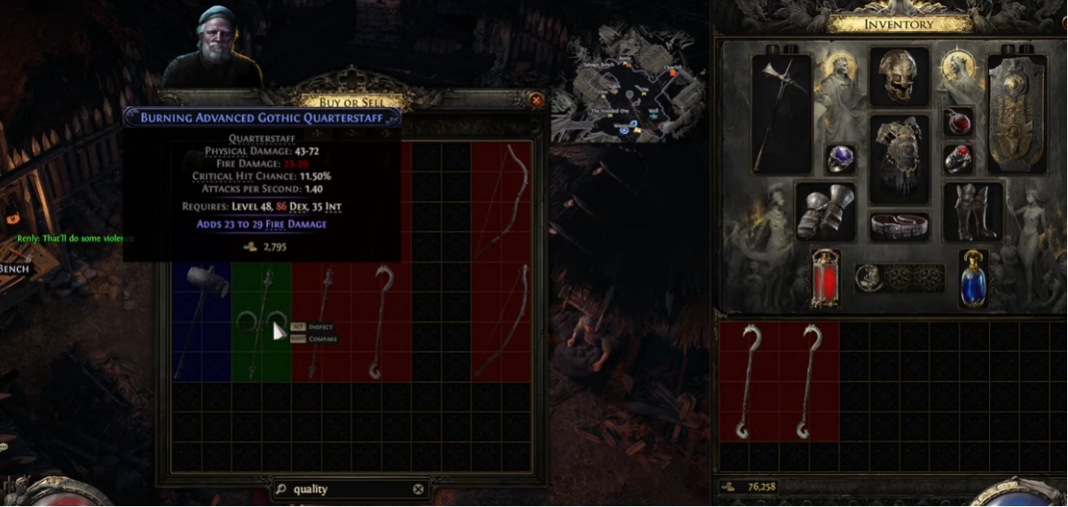 You can buy quality gears from vendors in every town when you get level-up
