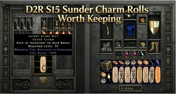 D2R S15 Sunder Charm Rolls Worth Keeping After Patch 3.3 D2R S15 Sunder Charm Rolls Worth Keeping After Patch 3.3