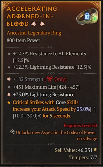 ACCELERATING ADORNED-IN-BLOD 3#33948