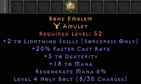 Bone Emblem-1 #14365AAA