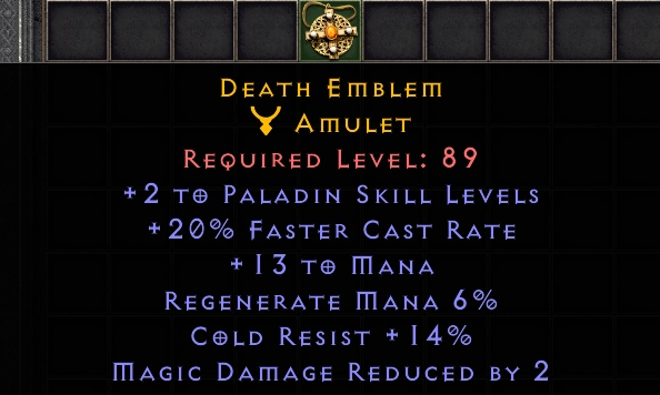 Death Emblem-2 #14365AAA