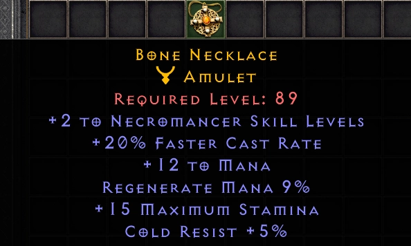 Bone necklace #14365AAA