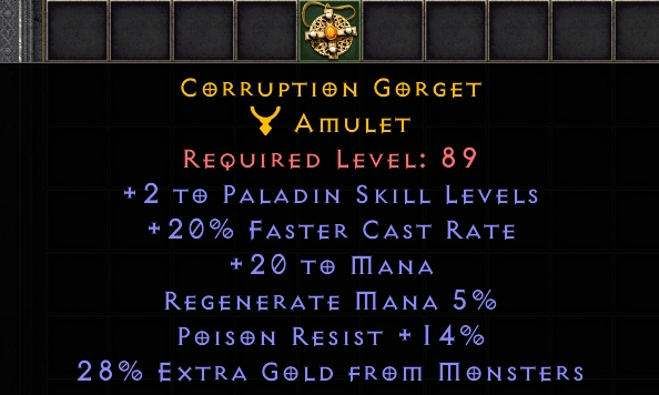 Corruption Gorget #14365AAA