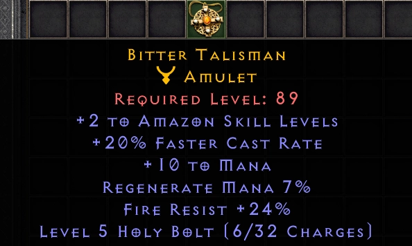 Bitter Talisman #14365AAA