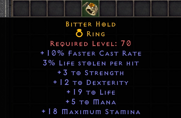 Bitter Hold #14365CCC