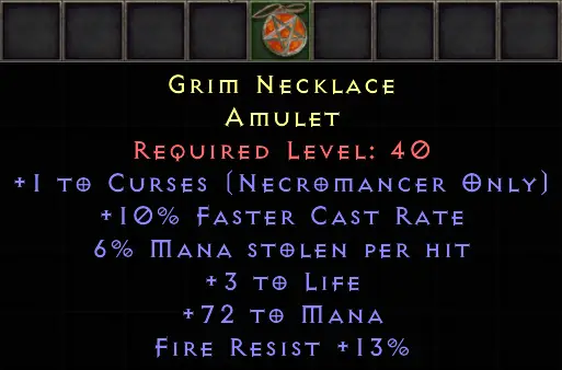 Grim necklace