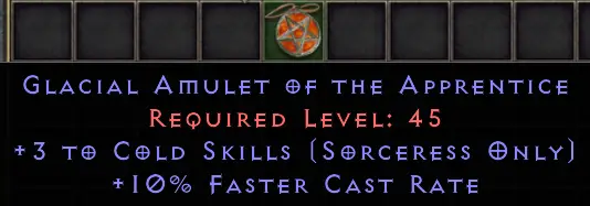 Glacial Amulet of the Apprentice
