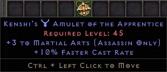 Kenshi's Amulet of The Apprentice