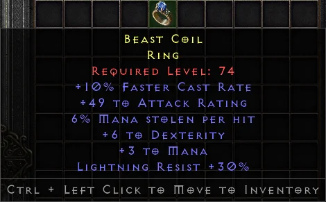 Beast Coil PP#235354263 Specific Items-Diablo 2: Resurrected