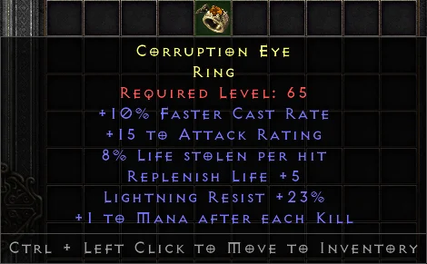 Corruption Eye DD#3507 Specific Items-Diablo 2: Resurrected