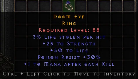 Doom Eye DD#3507 Specific Items-Diablo 2: Resurrected