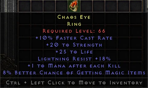 Chaos Eye DD#3507 Specific Items-Diablo 2: Resurrected
