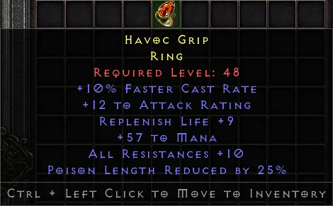 Havoc Grip FF#3507 Specific Items-Diablo 2: Resurrected