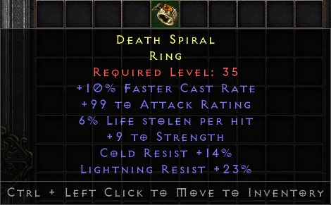 Death Spiral GG#3507 Specific Items-Diablo 2: Resurrected