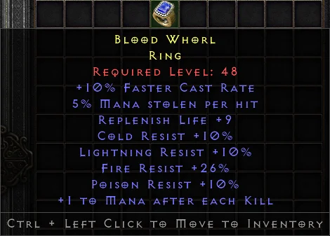 Blood Whorl GG#3507 Specific Items-Diablo 2: Resurrected