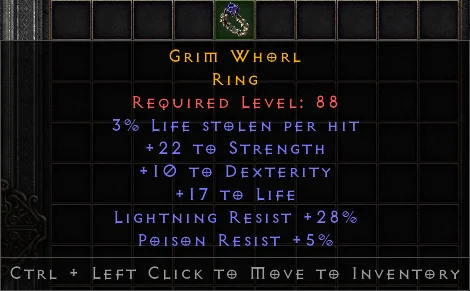 Grim Whorl GG#3507 Specific Items-Diablo 2: Resurrected