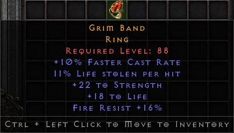 Grim Band GG#3507 Specific Items-Diablo 2: Resurrected
