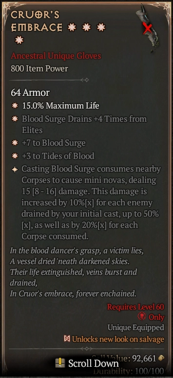 CRUOR'S EMBRACE 1S#11151