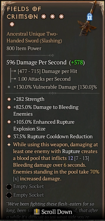 FIELDS OF CRIMSON 1S#31447