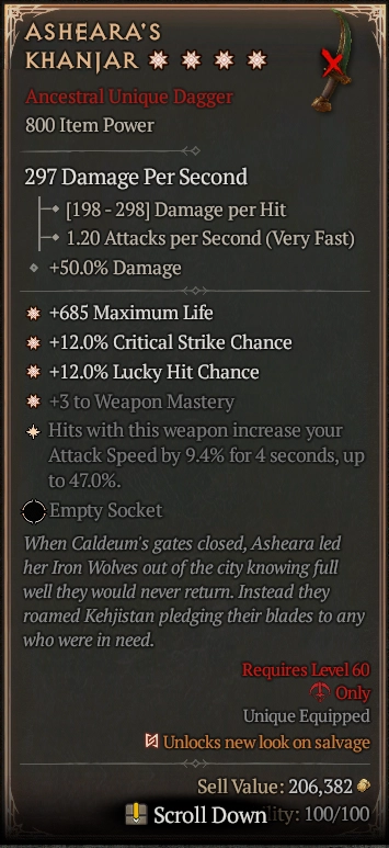 ASHEARA'S KHANJAR 2S#3223