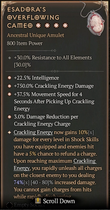 ESADORA'S OVERFLOWING CAMEO 1S#3283