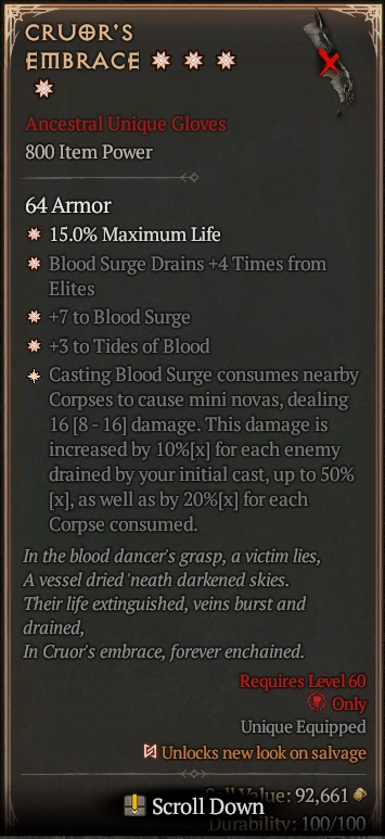 CRUOR'S EMBRACE 4S#3511