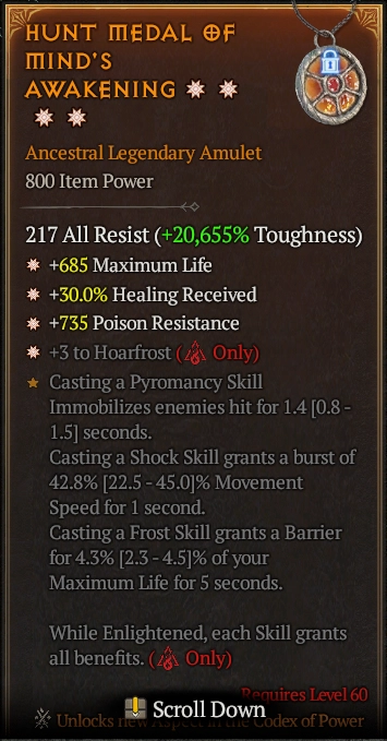 HUNT MEDAL OF MIND'S AWAKENING 5S#31145