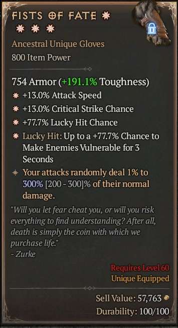 FISTS OF FATE 5S#31145