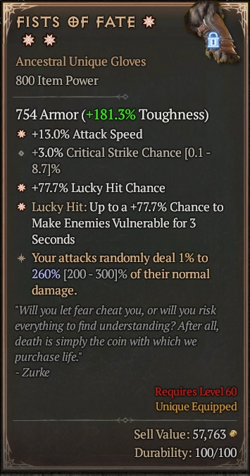 FISTS OF FATE 1S#31286