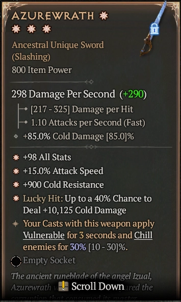 AZUREWRATH 6S#31447-4