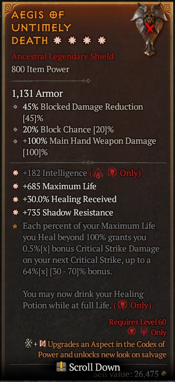 AEGIS OF UNTIMELY DEATH 2S#31870