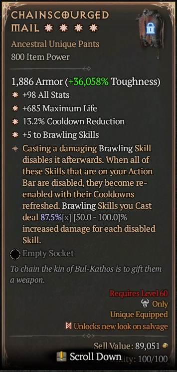 CHAINSCOURGED MAIL 3S#31870