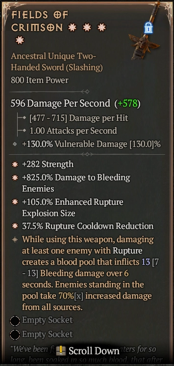 FIELDS OF CRIMSON 2S#31871