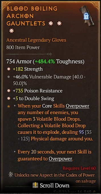 BLOOD BOILING ARCHON GAUNTLETS 5S#31871