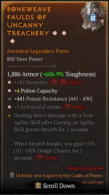 BONEWEAVE FAULDS OF UNCANNY TREACHERY 6S#31871