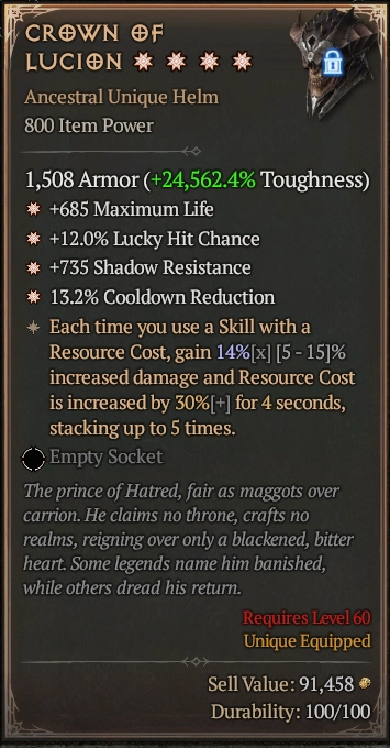 CROWN OF LUCION 6S#34280-2