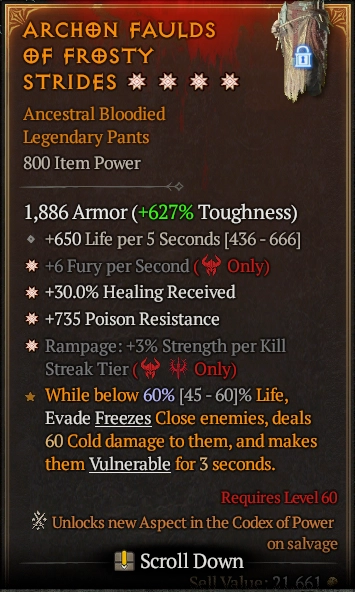 ARCHON FAULDS OF FROSTY STRIDES 3S#11384