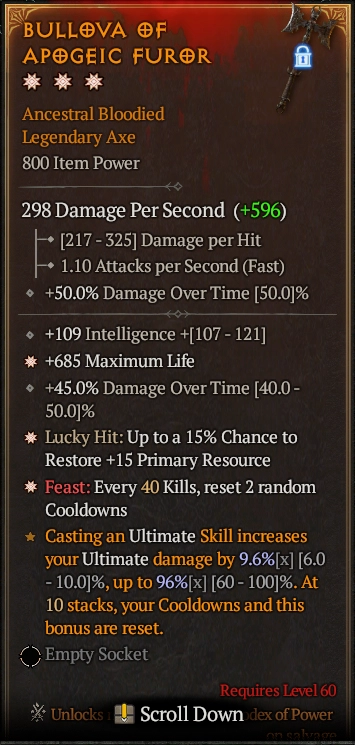 BULLOVA OF APOGEIC FUROR 1S#31345