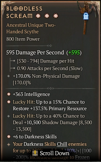 BLOODLESS SCREAM 3S#31582