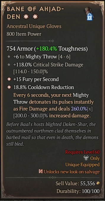 BANE OF AHJAD-DEN 6S#31870