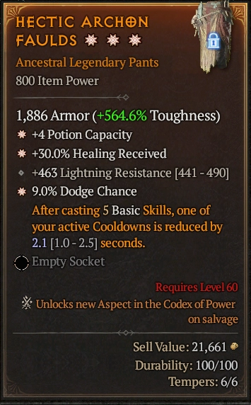 HECTIC ARCHON FAULDS 3S#32598