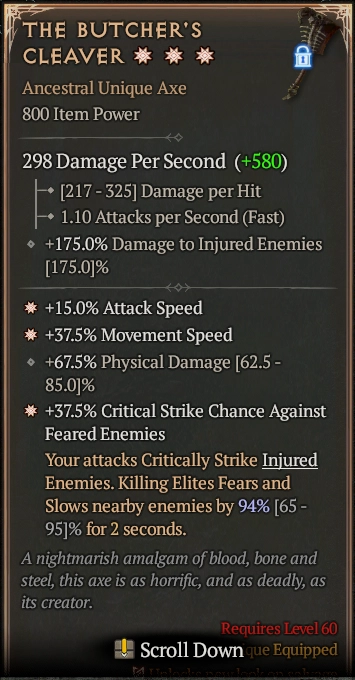 THE BUTCHER'S CLEAVER 4S#32598