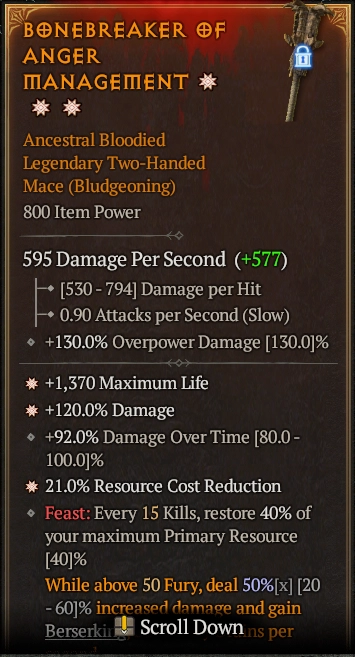 BONEBREAKER OF ANGER MANAGEMENT 3S#3640