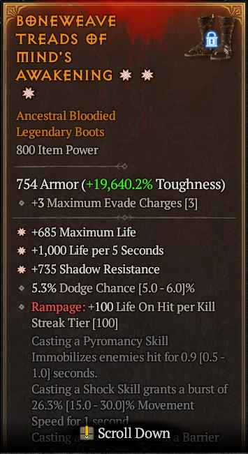 BONEWEAVE TREADS OF MIND'S AWAKENING 7S#3640