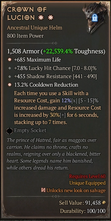 CROWN OF LUCION 6S#3938