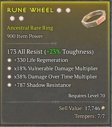 BUY RUNE WHEEL 3S#31804-Diablo 4 Items